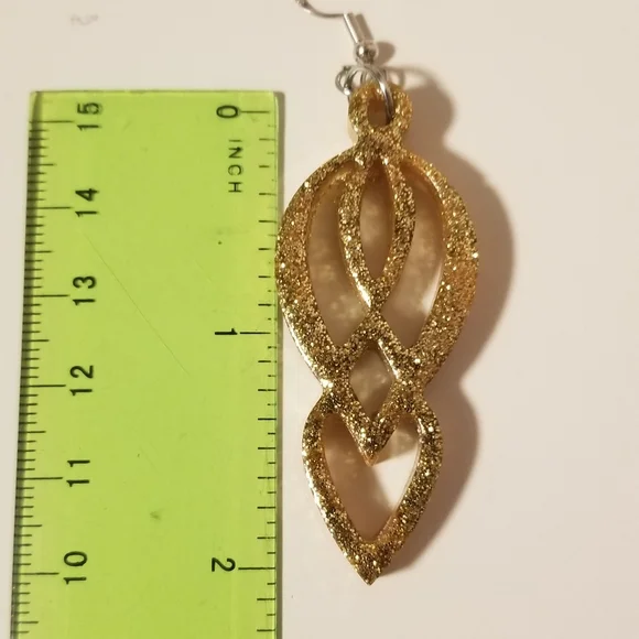 Handmade gold earrings. - Picture 4 of 4